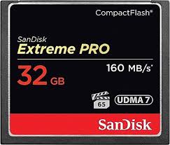 SanDisk Extreme Pro 32GB 4K CF Hafıza Kartı